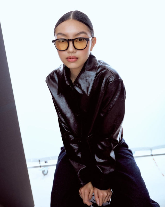 SEYU Sonnenbrille 04 Black - gelbe Linsen