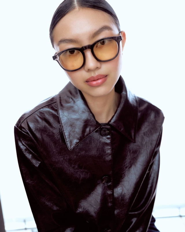SEYU Sonnenbrille 04 Black - gelbe Linsen