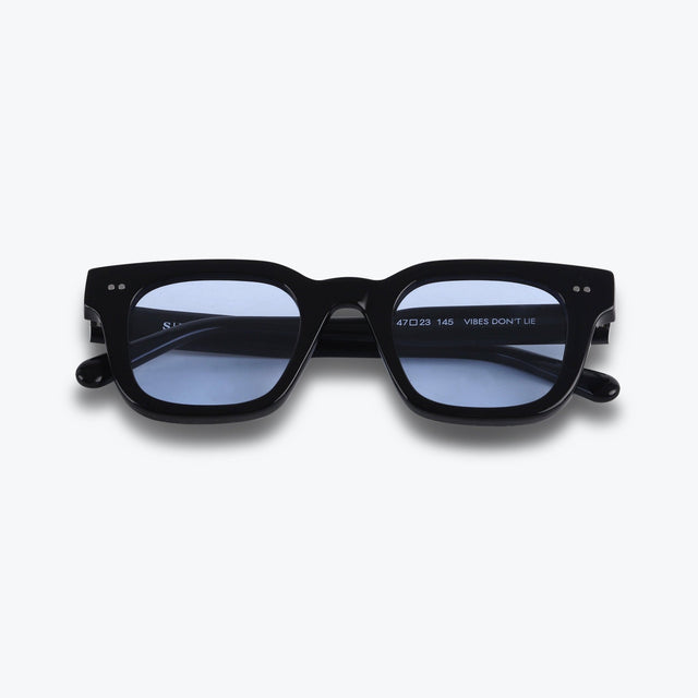 SEYU Sonnenbrille 17 Black - blaue Linsen