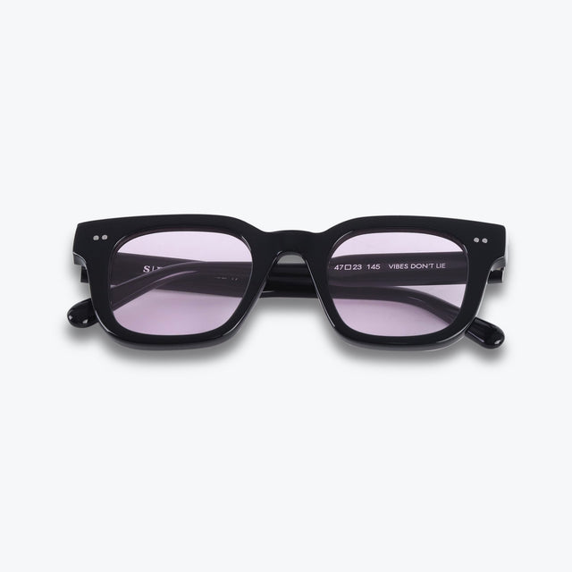 SEYU Sonnenbrille 17 Black - pinke Linsen