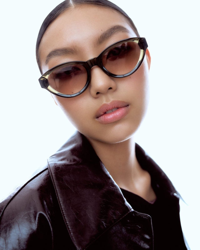 SEYU Sonnenbrille 21 Green Brown Lens